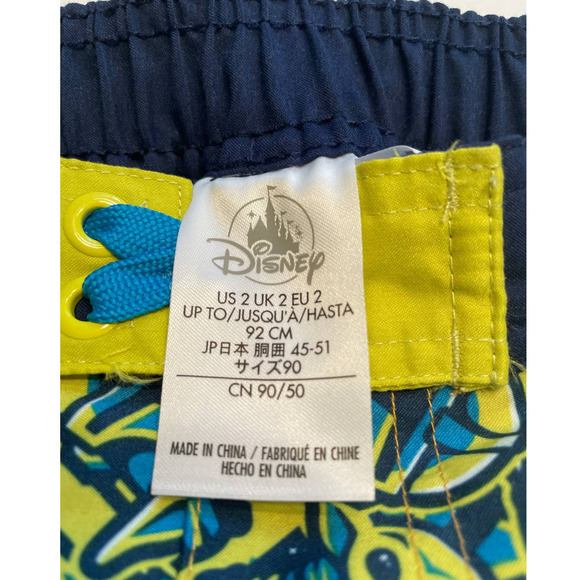Disney Yoda Boys Swim Trunks Star Wars The Mandalorian Swimsuit Shorts Size 2 - Picture 3 of 4